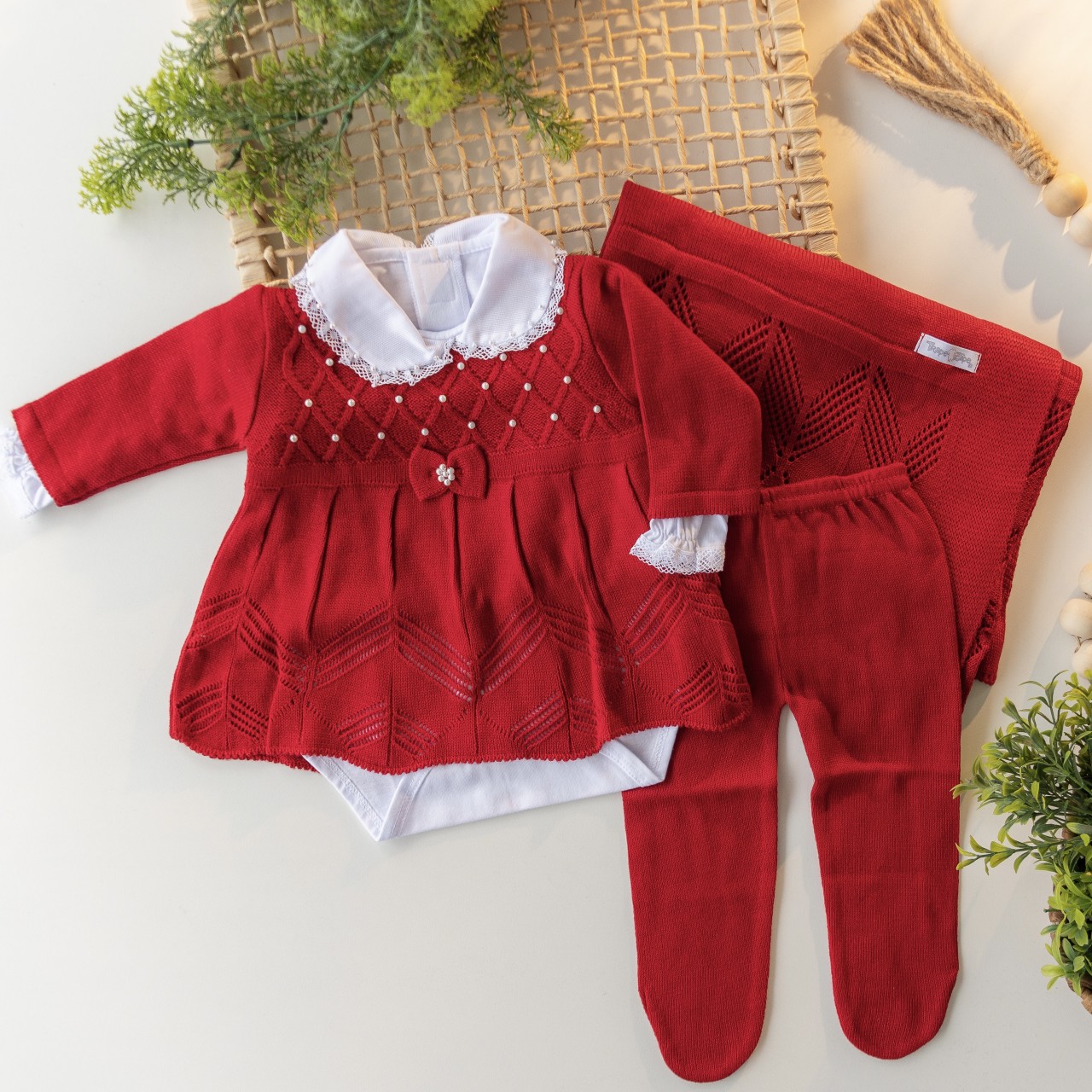  Saída de maternidade Cinderela - Vermelha